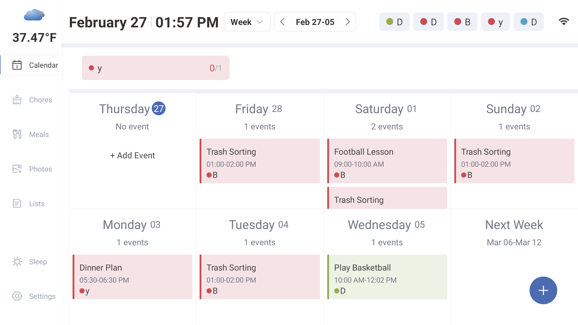 Calendar Overview